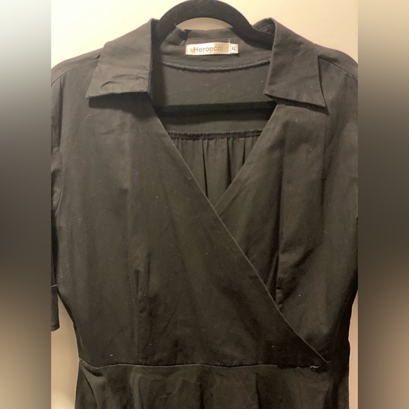 Collared 3/4 sleeve dress - Picture 5 of 9